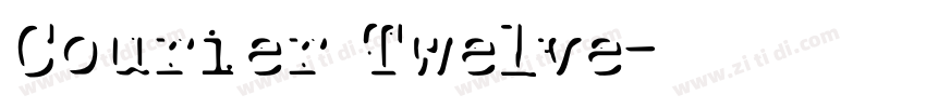 Courier Twelve字体转换